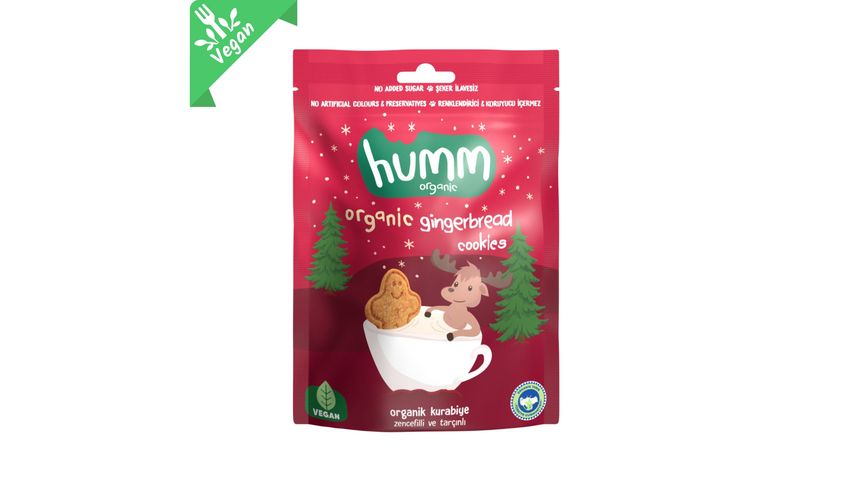 Humm Organic Ginger & Cinnamon Vegan Cookies 55 g