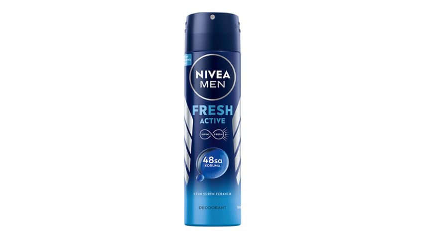 Buy Nivea Men Fresh Active Spray Deodorant 150 ml (48 Hours