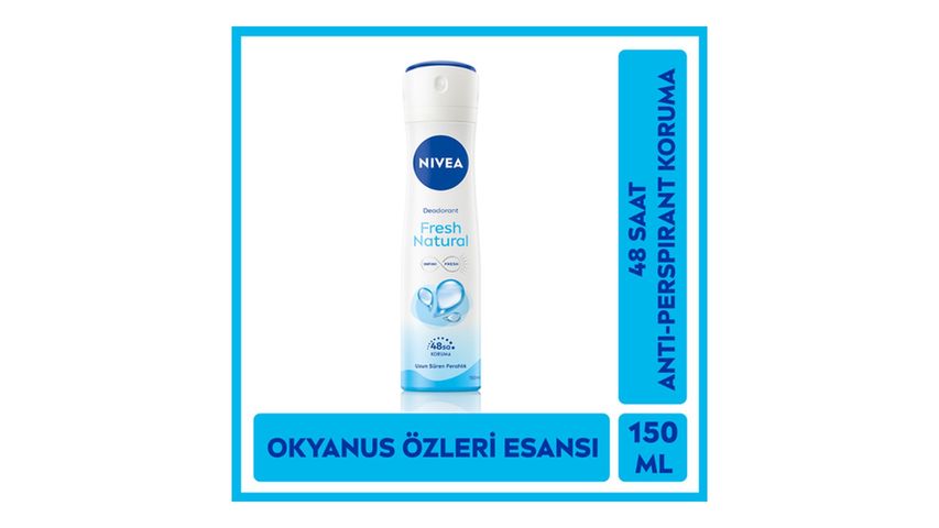 NIVEA Fresh Natural Kadın Sprey Deodorant 150 ml