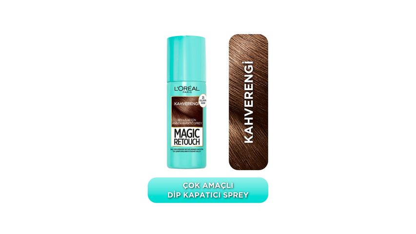 L'Oreal Paris Magic Retouch Kapatıcı Kahverengi Saç Spreyi 75 ml