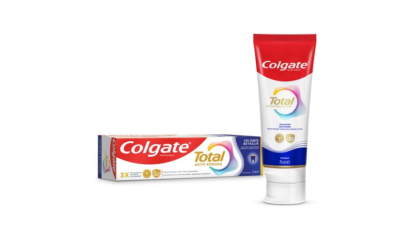 Colgate Total Gelişmiş Beyazlık Beyazlatıcı Diş Macunu 75 ml