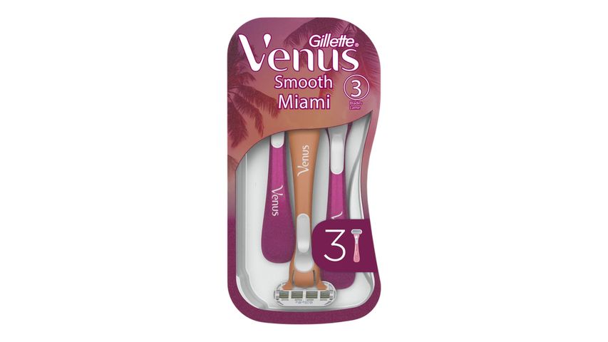 Gillette Venus Smooth Miami 3’lü Kadın Kullan At Tıraş Bıçakları