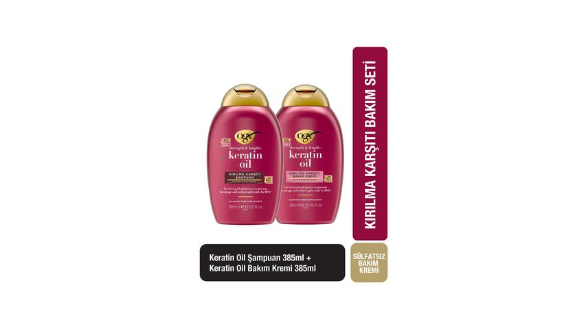 OGX Anti-Breakage Keratin Oil Hair Care Conditioner 2x385 ml