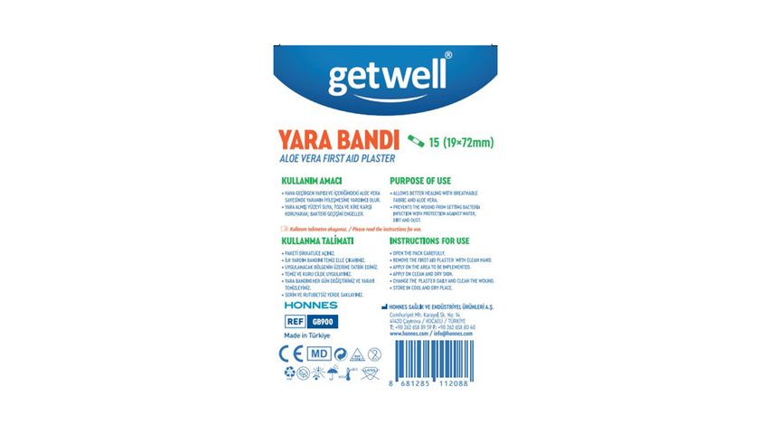 Getwell Aloe Veralı Yara Bandı
