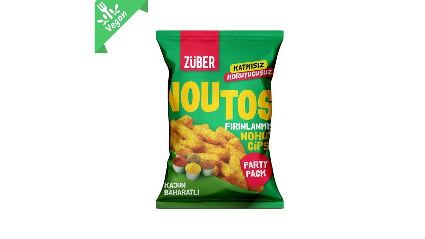 Züber Noutos Kajun Baharatlı Nohut Cipsi 75 g