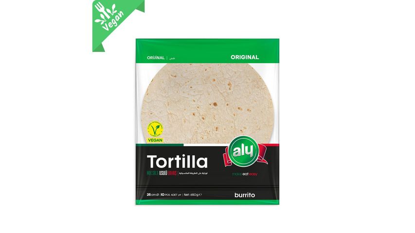 Aly Vegan Tortilla Lavash Bread 25 cm 10 pcs 650 g