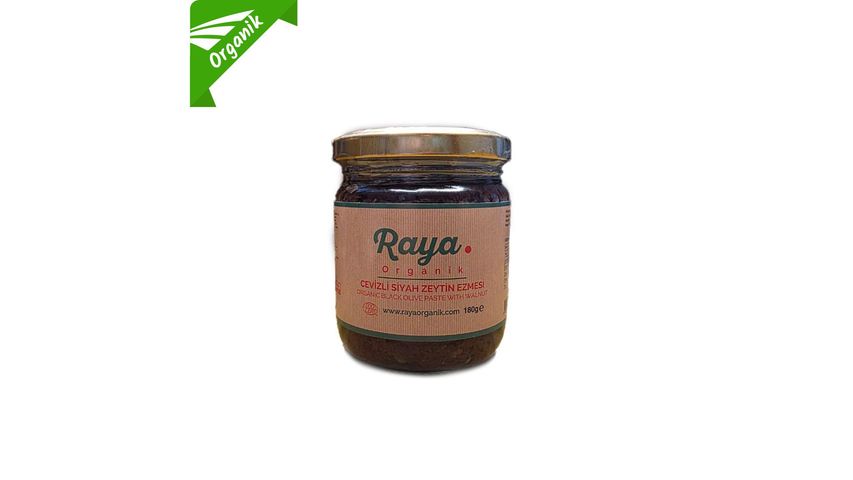 Raya Organik Cevizli Siyah Zeytin Ezmesi 180 g
