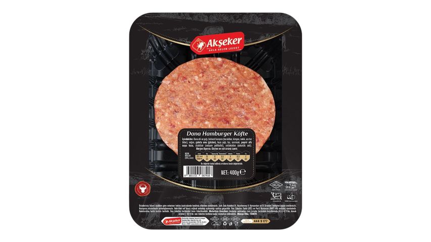 Akşeker Dana Hamburger Köfte 400 g
