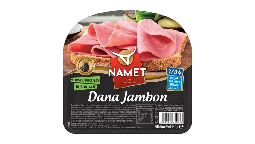 Namet 7/24 Dana Jambon 50 g