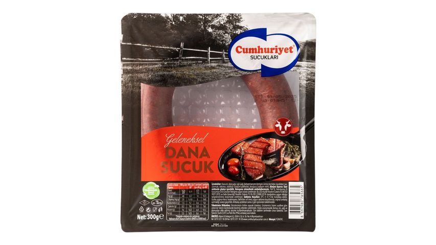 Cumhuriyet Sucukları Fermente Dana Sucuk 300 g