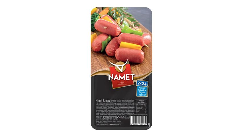 Namet 7/24 Hindi Kokteyl Sosis 140 g