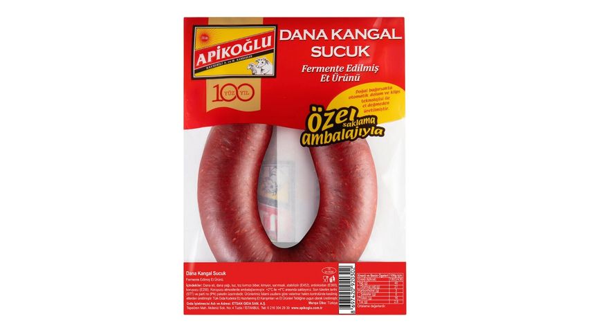 Apikoğlu Fermente Dana Kangal Sucuk 280 g