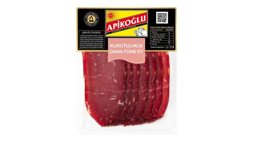 Apikoğlu Kurutulmuş Dana Füme Et 70 g