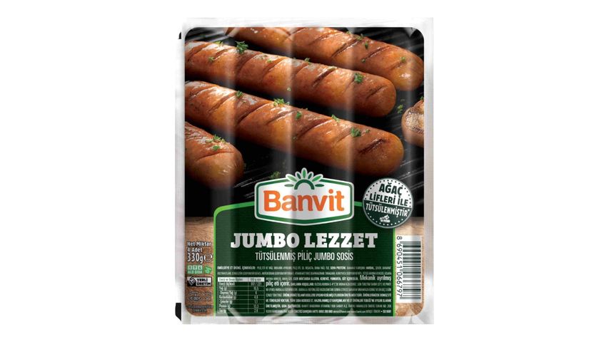 Banvit Tütsülenmiş Piliç Jumbo Sosis 330 g