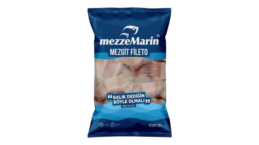 Mezzemarin Dondurulmuş Mezgit Fileto 500 g