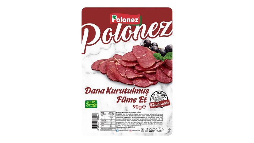 Polonez Dana Kurutulmuş Füme Et 90 g