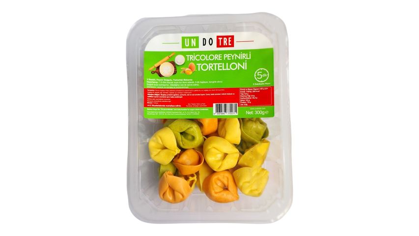 Undotre Undotre Tricolore Cheese Tortelloni 300 g
