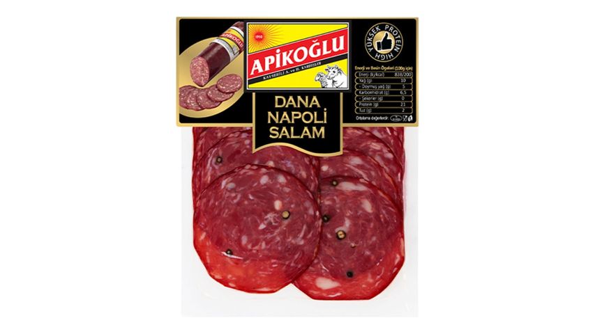 Apikoğlu Sliced Beef Napoli Salami 70 g