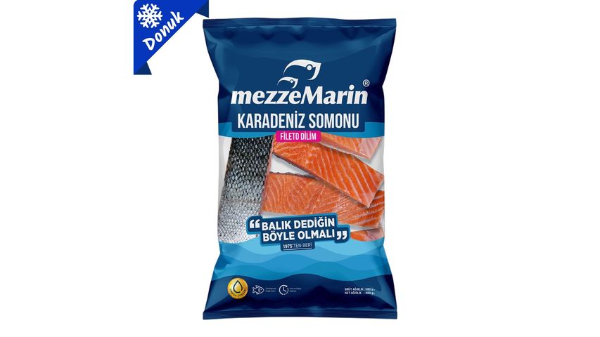 Mezzemarin Donuk Karadeniz Somonu Fileto Dilimli 500 g