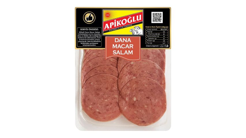 Apikoğlu Sliced Beef Hungarian Salami 70 g