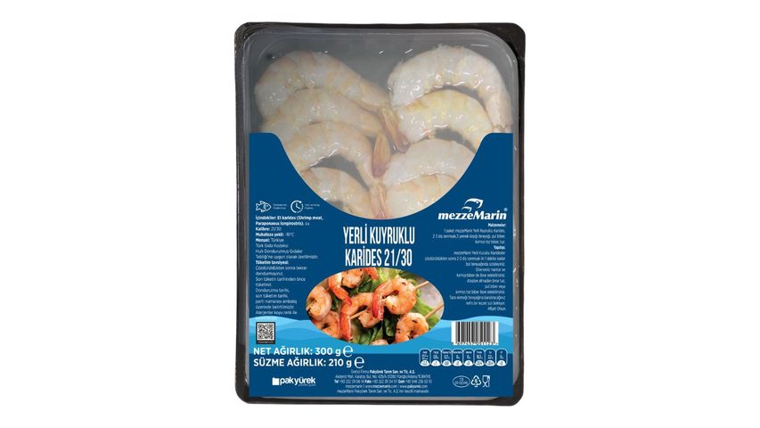 Mezzemarin Yerli Kuyruklu Karides 300 g