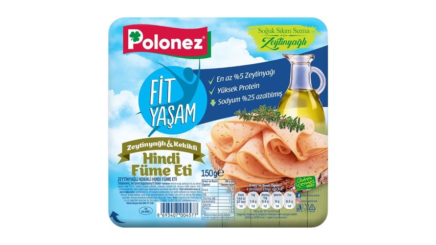 Polonez Zeytinyağlı & Kekikli Hindi Füme 150 g