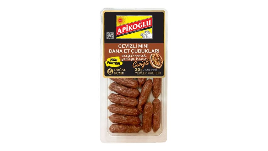 Apikoğlu Cevizli Mini Dana Et Çubukları 110 g