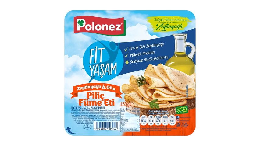 Polonez Otlu & Zeytinyağlı Piliç Füme 150 g