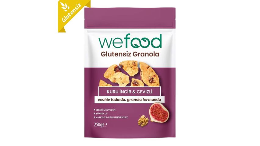 Wefood Glutensiz Kuru İncir & Cevizli Granola 250 g