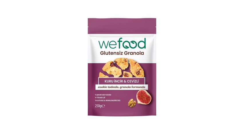 Wefood Glutensiz Kuru İncir & Cevizli Granola 250 g