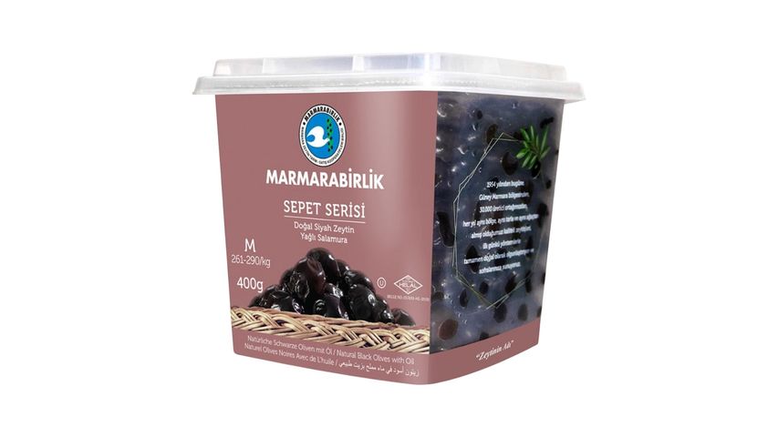 Marmarabirlik Basket Series Black Olives M (261-290) 400 g