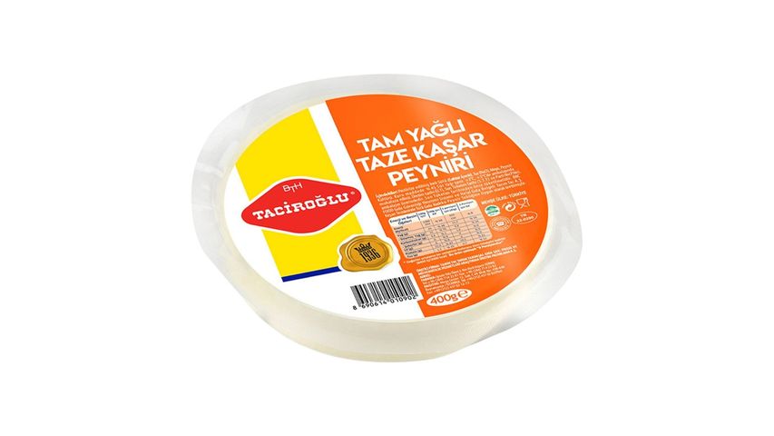 Taciroğlu Tam Yağlı Taze Kaşar Peyniri 400 g