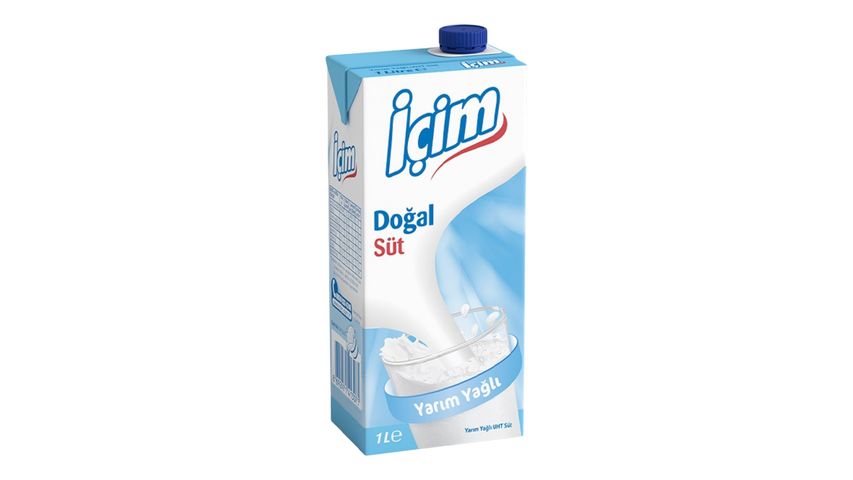 İçim Yarım Yağlı Süt 1 L