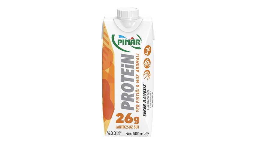 Pınar Protein Yer Fıstığı ve Muzlu Süt 500 ml
