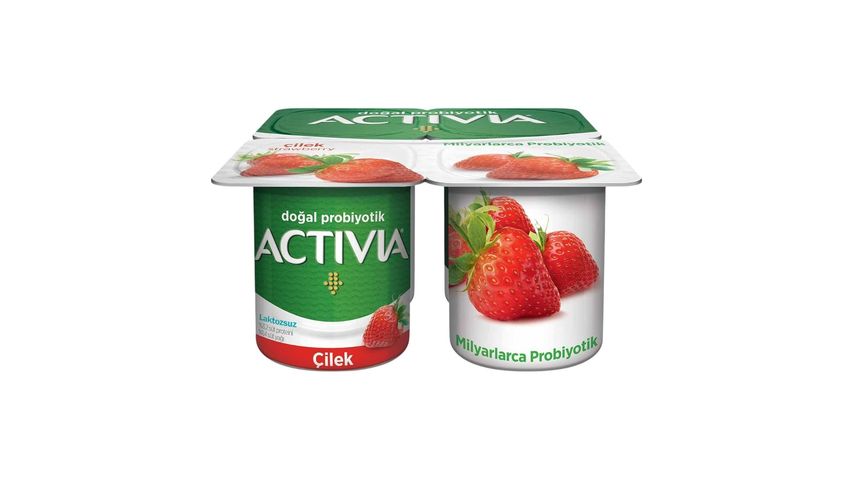 Activia Probiotic Strawberry Yogurt 4 x 100 g