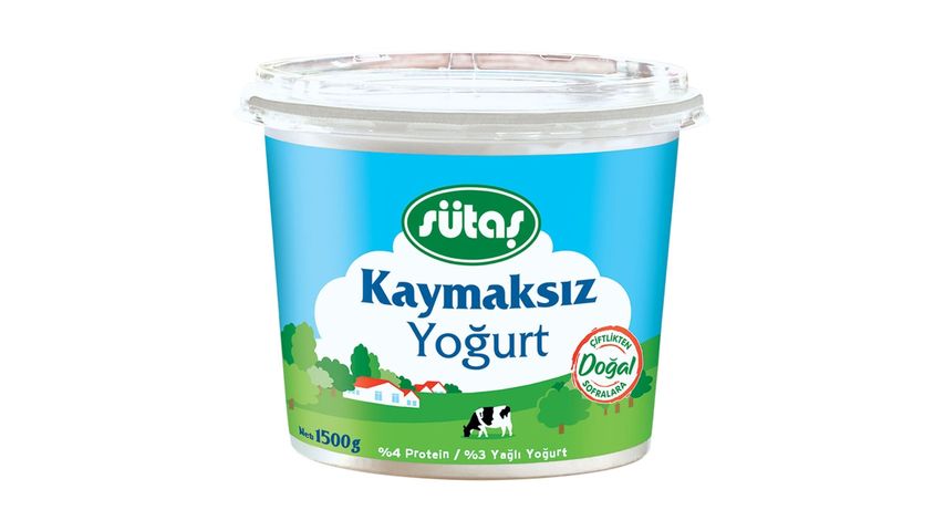 Sütaş Kaymaksız Yoğurt 1500 g