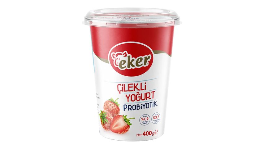 Eker Strawberry Probiotic Yogurt 400 g