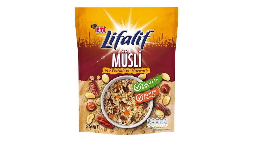 Eti Lifalif Yer Fıstıklı & Hurmalı Müsli 350 g