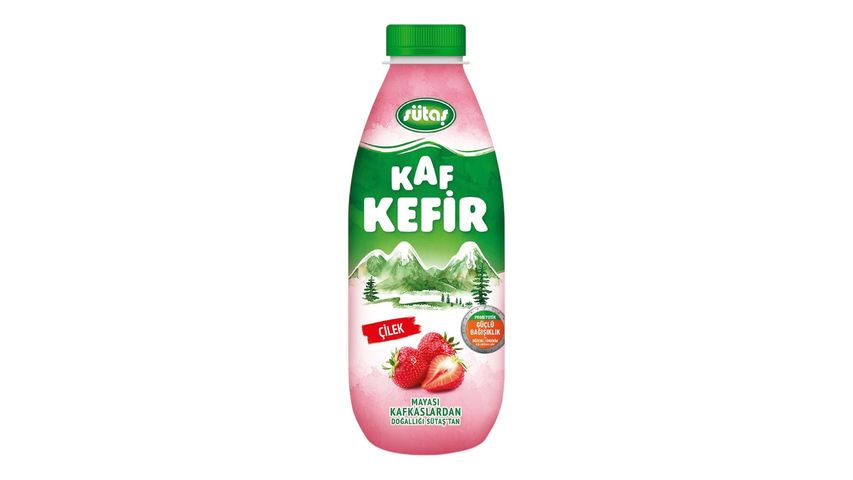 Sütaş Kaf Kefir Çilek 1 L