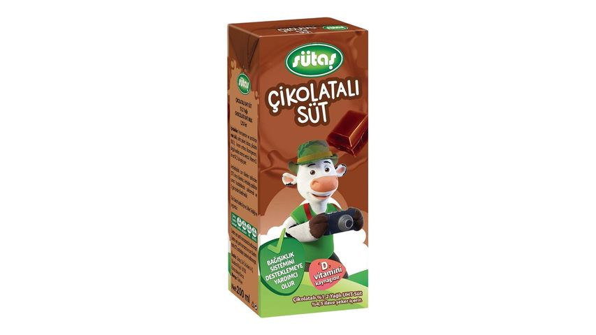 Sütaş D Vitaminli Çikolatalı Süt 200 ml