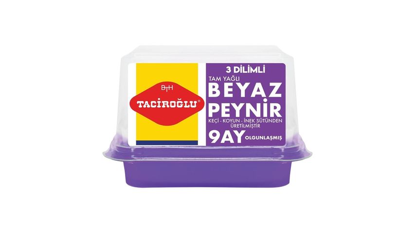 Taciroğlu Olgunlaştırılmış 3 Dilim Klasik Keçi Peyniri 450 g