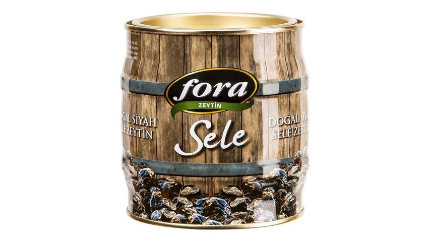 Fora Gemlik Natural Black Sele Olives 500 g