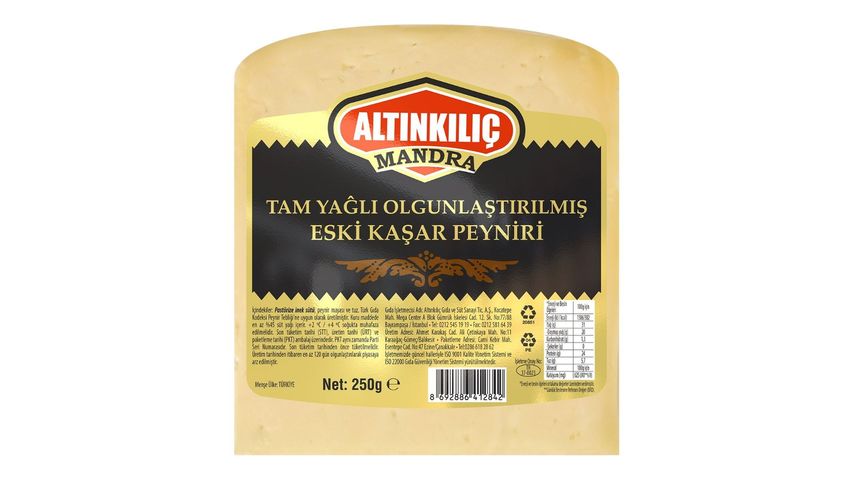 Altınkılıç Dairy Aged Kashkaval Cheese 250 g