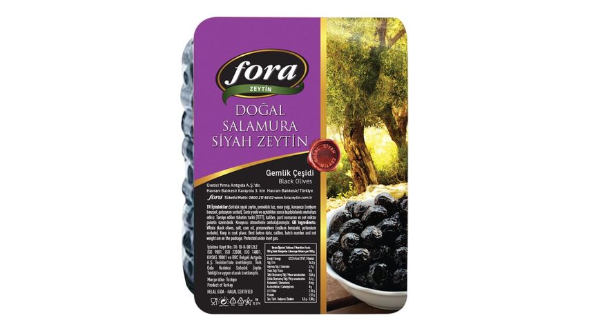 Fora Gemlik Vakum Siyah Zeytin 200 g