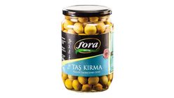 Fora Edremit Doğal Taş Kırma Yeşil Zeytin Kavanoz 400 g