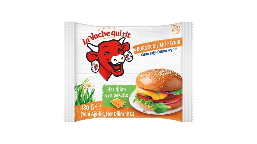 La Vache qui Rit Cheddar Burger Sliced ​​Cheese 180 g