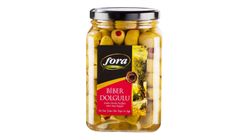 Fora Kırmızı Biber Dolgulu Yeşil Zeytin 900 g