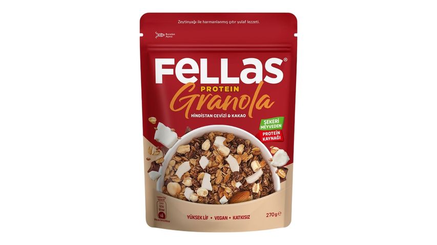 Fellas Protein Hindistan Cevizi & Kakaolu Granola 270 g