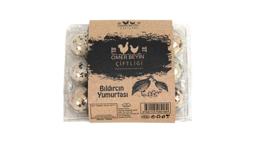 Ömer Beyin Çiftliği Quail Eggs 12 Pieces