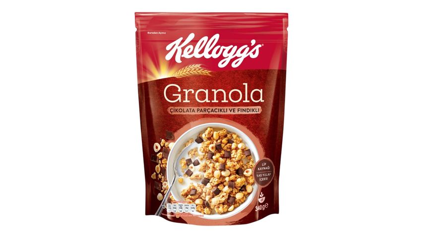Kellogg's Çikolatalı Fındıklı Granola 340 g